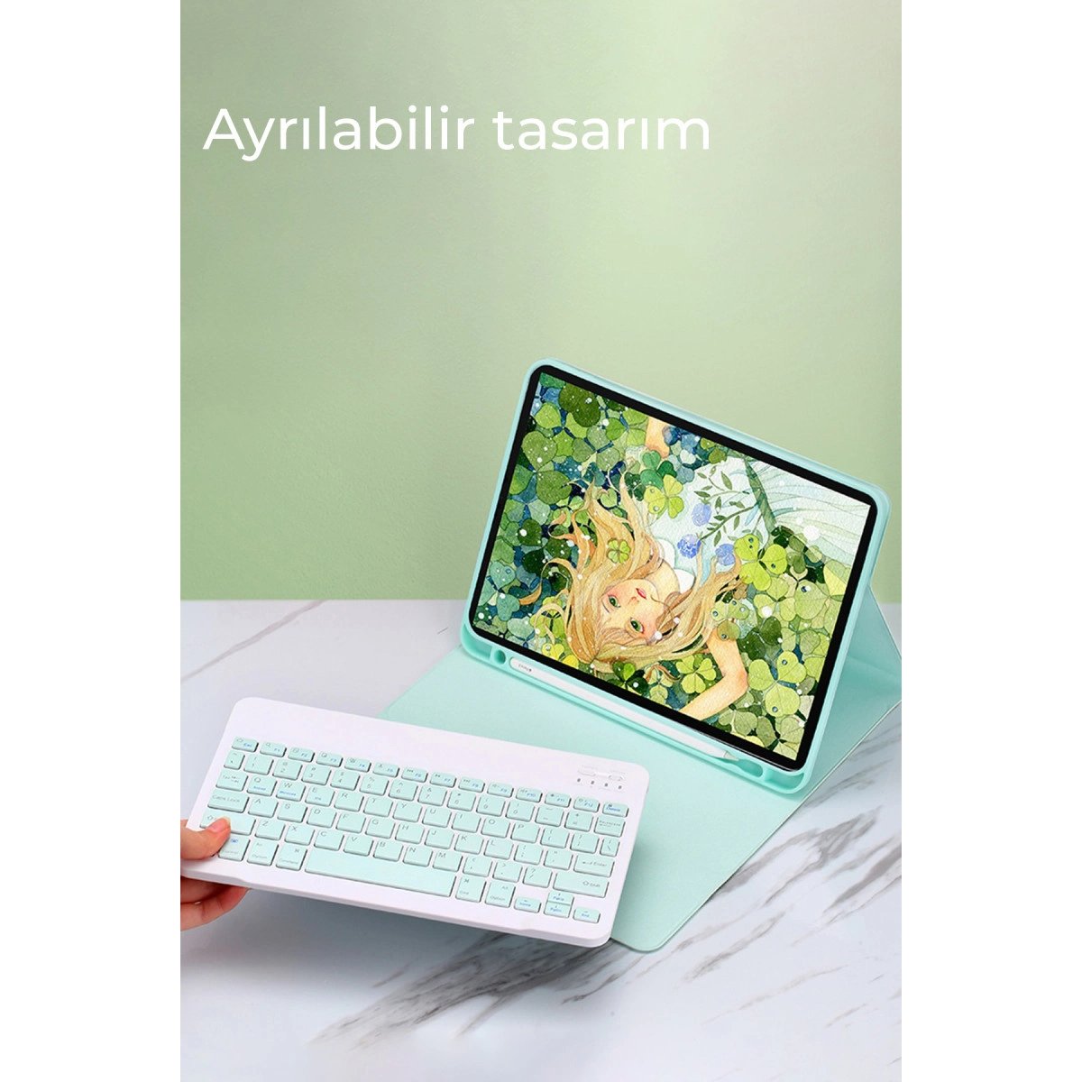 İpad Air 11 (2024) Kılıf Kc01 Smart Klavyeli Tablet Kılıfı - Lacivert İpad Air 11 (2024) Kılıf Kc01 Smart Klavyeli Tablet Kılıfı - Lacivert