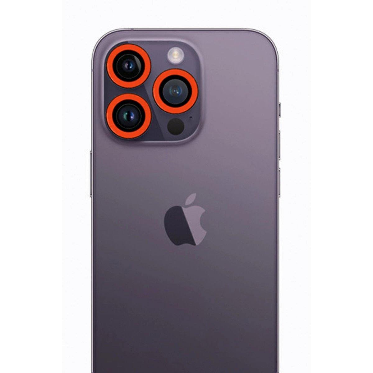 İphone 12 Pro Max Neon Fosforlu Kamera Lens - Turuncu İphone 12 Pro Max Neon Fosforlu Kamera Lens - Turuncu