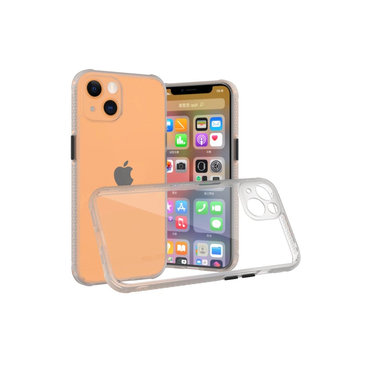 İphone 13 Mini Kılıf Miami Şeffaf Silikon - Şeffaf İphone 13 Mini Kılıf Miami Şeffaf Silikon - Şeffaf