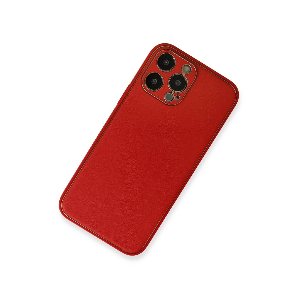 İphone 13 Pro Kılıf Coco Deri Silikon Kapak - Kırmızı İphone 13 Pro Kılıf Coco Deri Silikon Kapak - Kırmızı