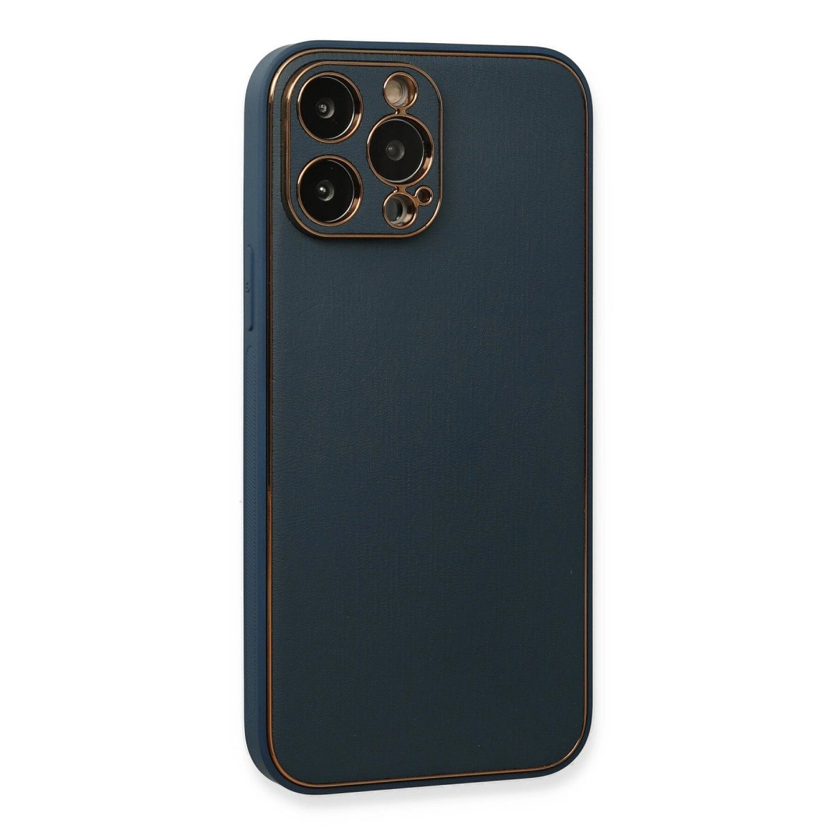 İphone 13 Pro Kılıf Coco Deri Silikon Kapak - Mavi İphone 13 Pro Kılıf Coco Deri Silikon Kapak - Mavi