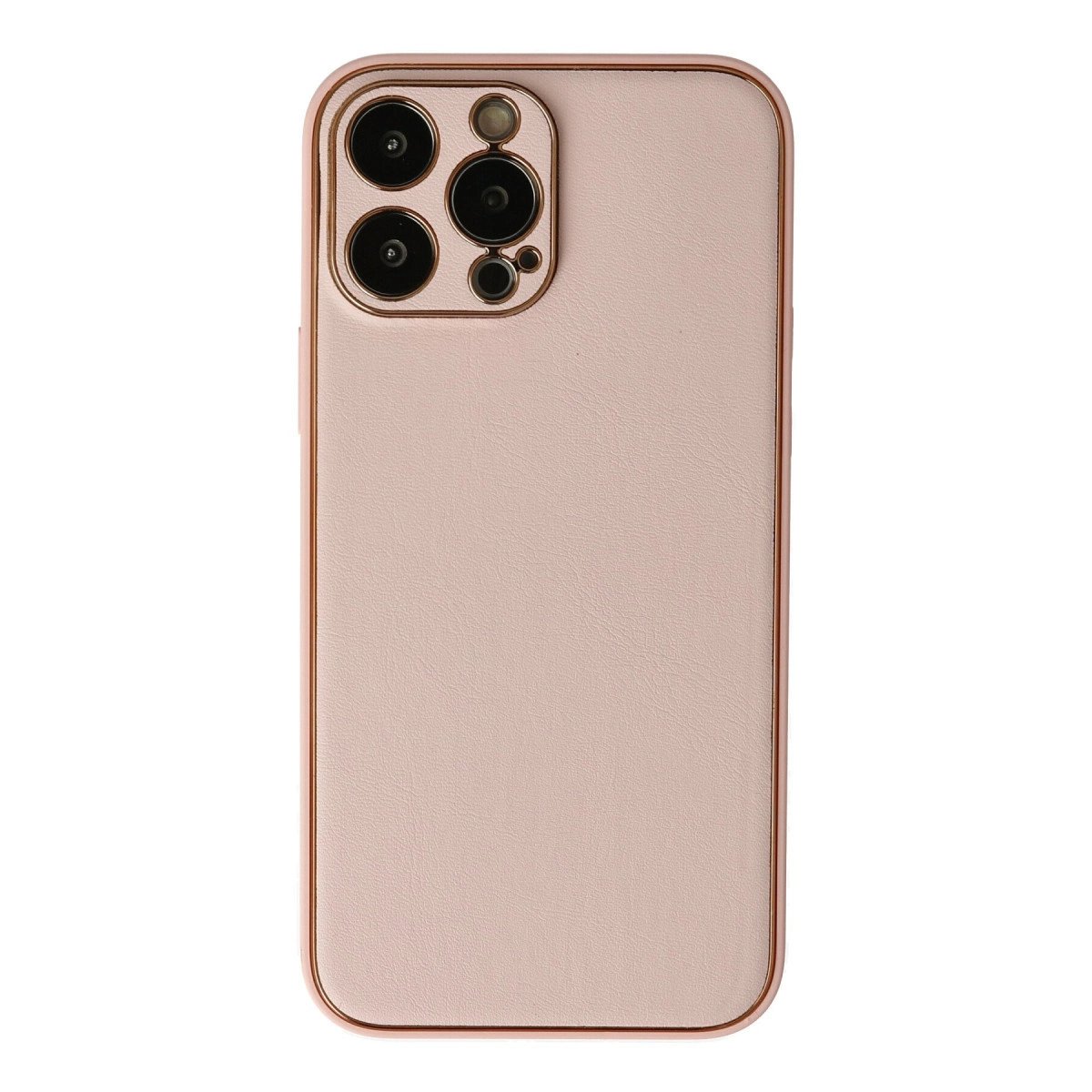 İphone 13 Pro Kılıf Coco Deri Silikon Kapak - Pudra İphone 13 Pro Kılıf Coco Deri Silikon Kapak - Pudra