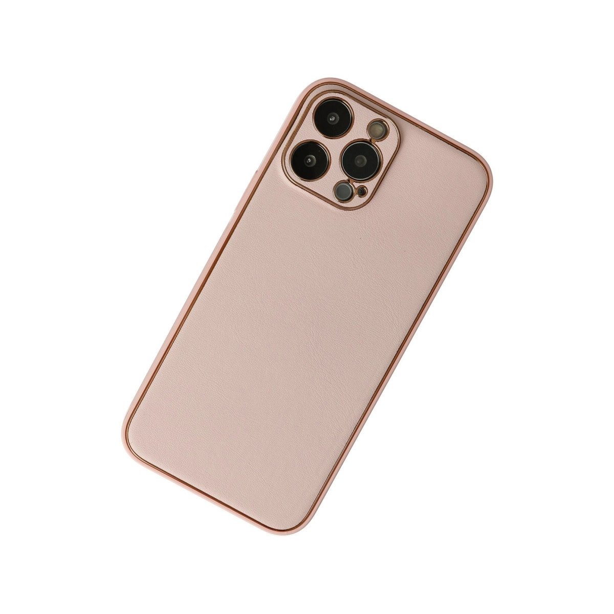 İphone 13 Pro Kılıf Coco Deri Silikon Kapak - Pudra İphone 13 Pro Kılıf Coco Deri Silikon Kapak - Pudra