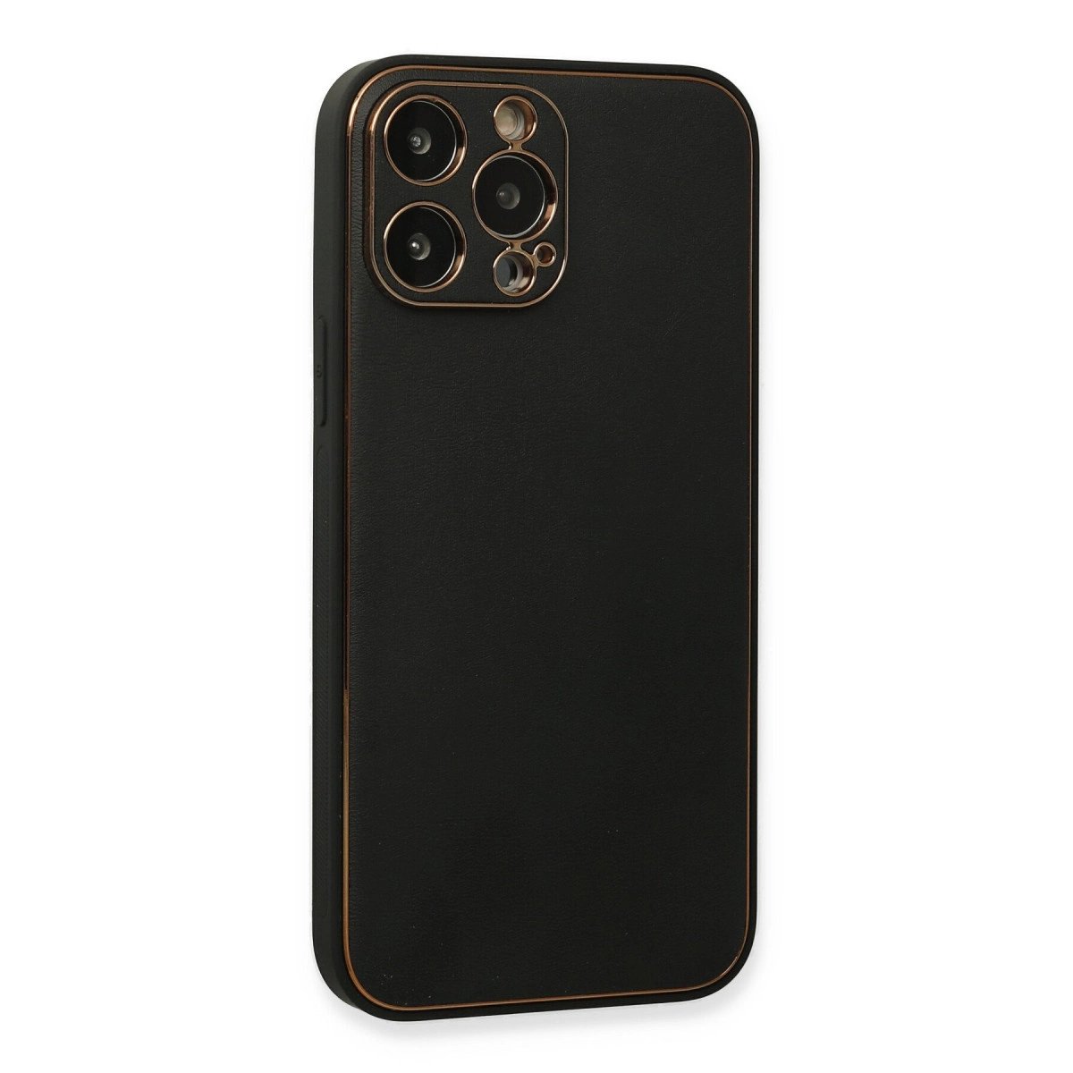İphone 13 Pro Max Kılıf Coco Deri Silikon Kapak - Siyah İphone 13 Pro Max Kılıf Coco Deri Silikon Kapak - Siyah