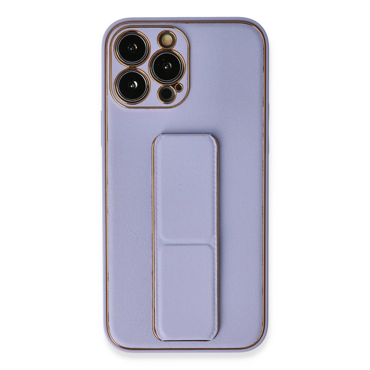 İphone 13 Pro Max Kılıf Coco Deri Standlı Kapak - Lila İphone 13 Pro Max Kılıf Coco Deri Standlı Kapak - Lila