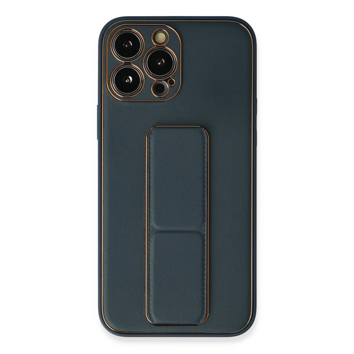 İphone 13 Pro Kılıf Coco Deri Standlı Kapak - Mavi İphone 13 Pro Kılıf Coco Deri Standlı Kapak - Mavi