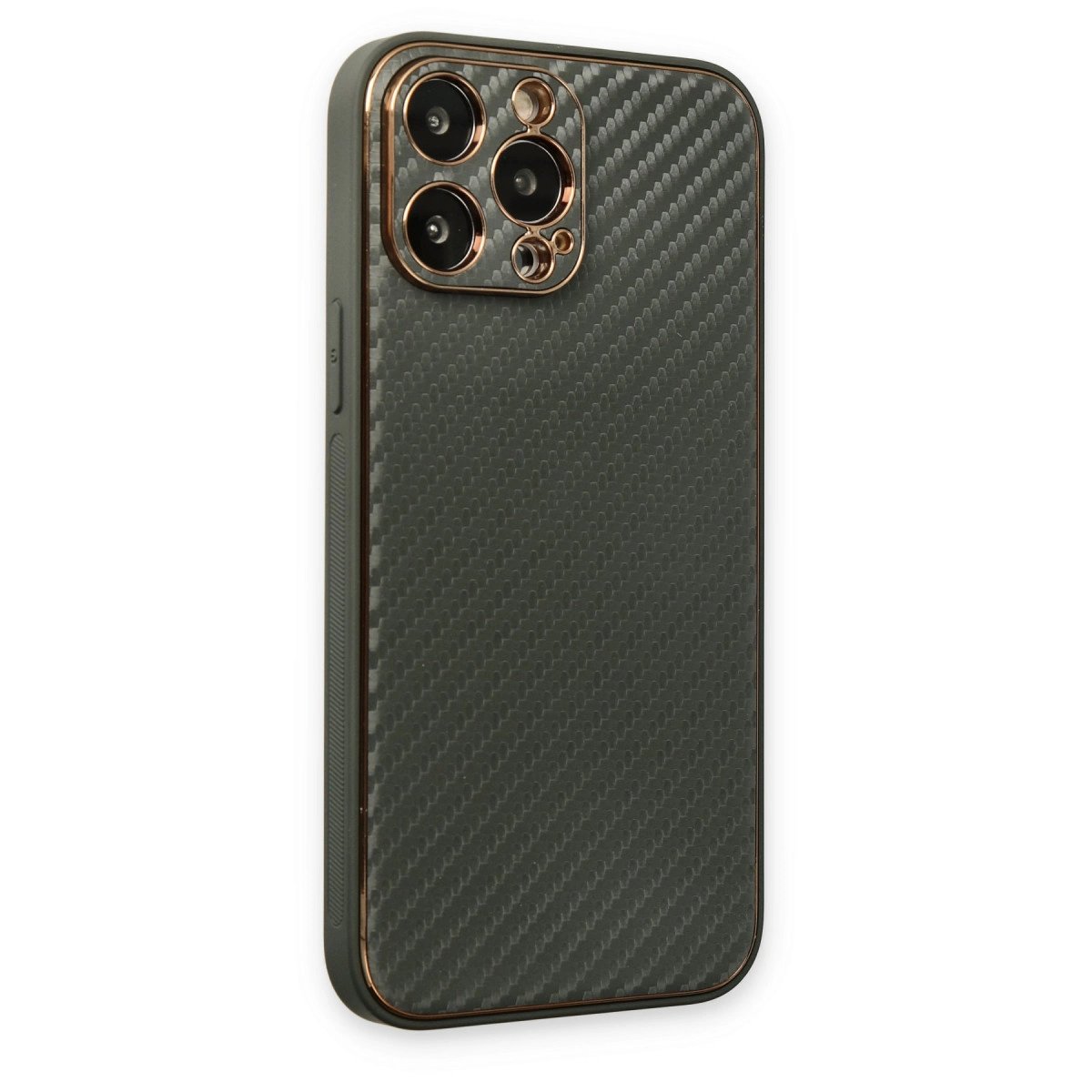 İphone 13 Pro Max Kılıf Coco Karbon Silikon - Füme İphone 13 Pro Max Kılıf Coco Karbon Silikon - Füme