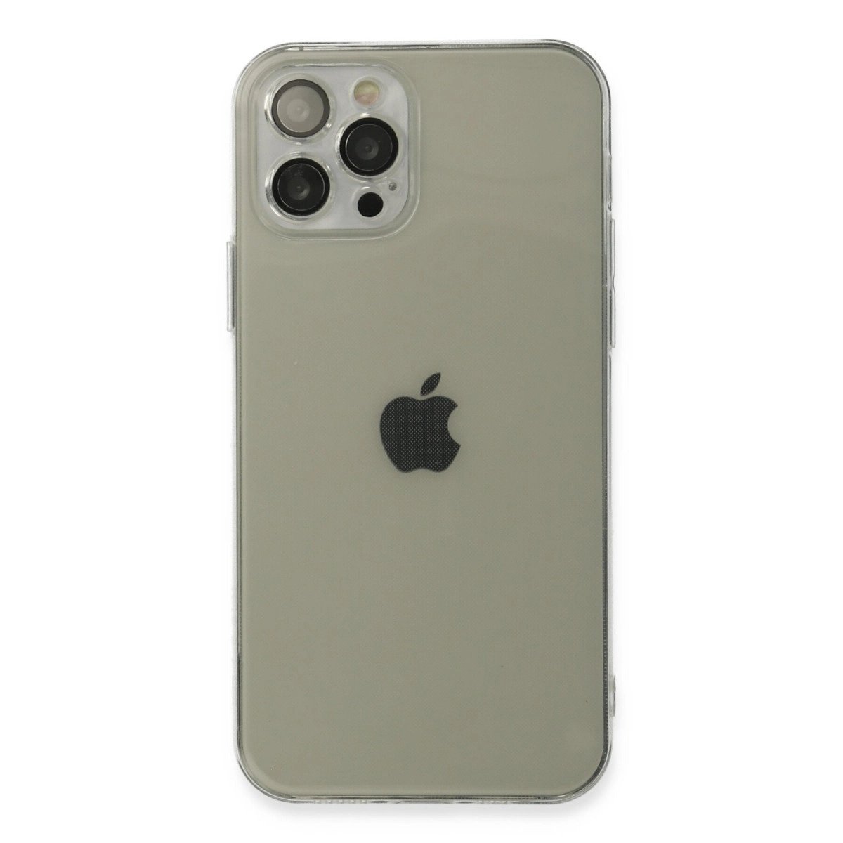 İphone 12 Pro Kılıf Fly Lens Silikon - Şeffaf