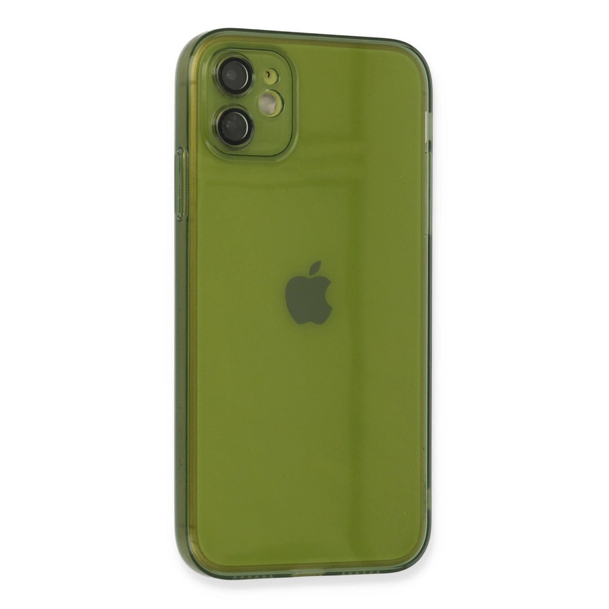 İphone 12 Kılıf Fly Lens Silikon - Yeşil