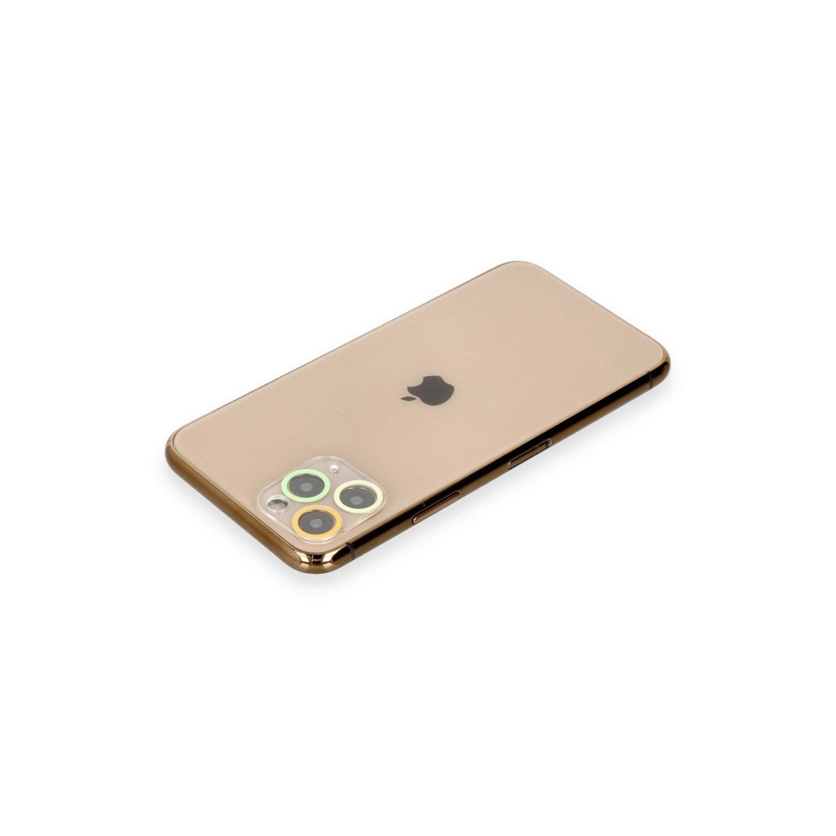 İphone 11 Pro Renkli Kamera Lens Koruma Cam - Sarı-turuncu İphone 11 Pro Renkli Kamera Lens Koruma Cam - Sarı-turuncu