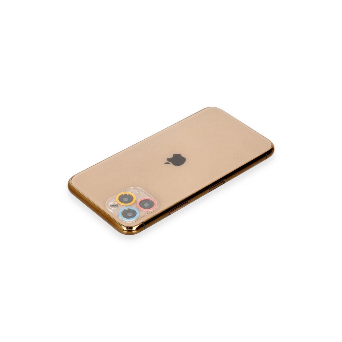 İphone 11 Pro Max Renkli Kamera Lens Koruma Cam - Pembe-mavi İphone 11 Pro Max Renkli Kamera Lens Koruma Cam - Pembe-mavi