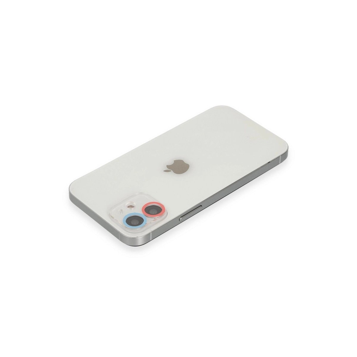 İphone 12 Renkli Kamera Lens Koruma Cam - Pembe-mavi İphone 12 Renkli Kamera Lens Koruma Cam - Pembe-mavi