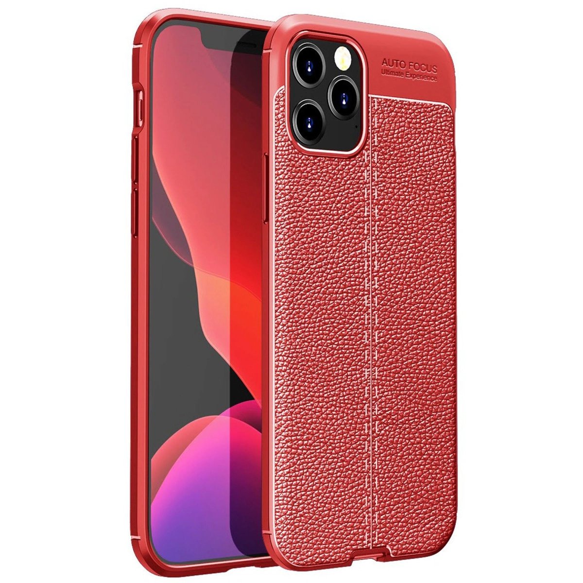 İphone 12 Pro Kılıf Auto Focus Kapak - Kırmızı İphone 12 Pro Kılıf Auto Focus Kapak - Kırmızı