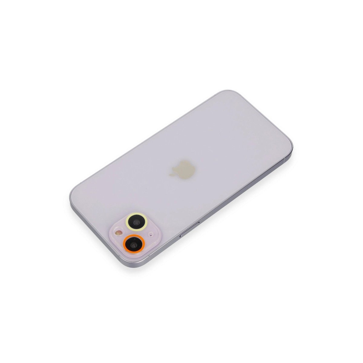 İphone 13 Renkli Kamera Lens Koruma Cam - Sarı-turuncu İphone 13 Renkli Kamera Lens Koruma Cam - Sarı-turuncu
