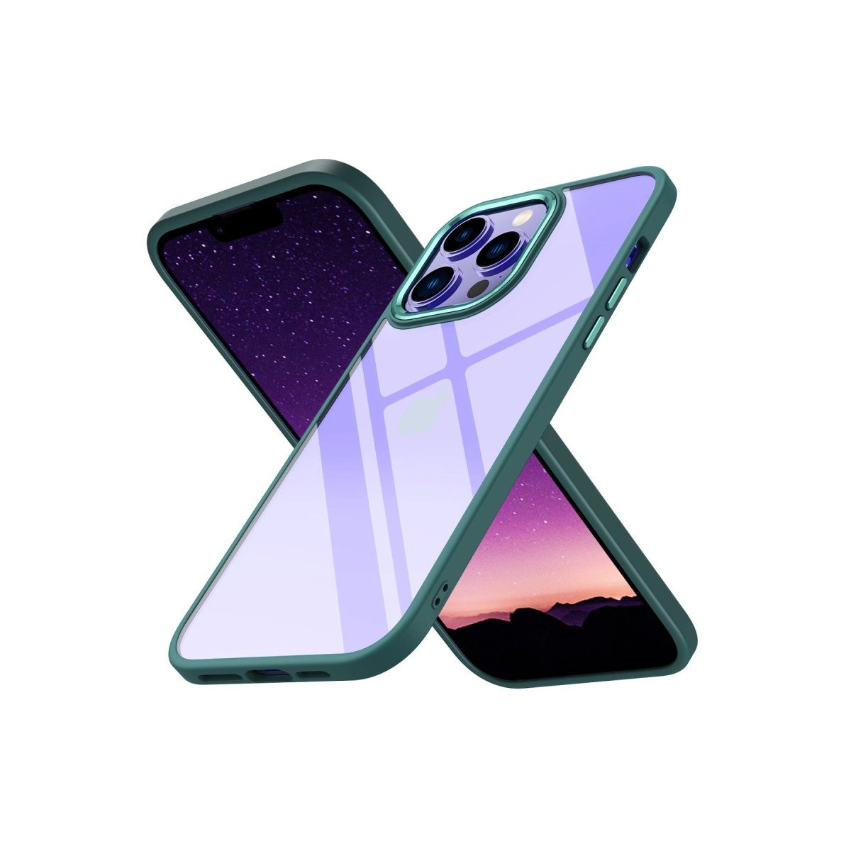 İphone 13 Pro Max Kılıf Power Silikon - Koyu Yeşil