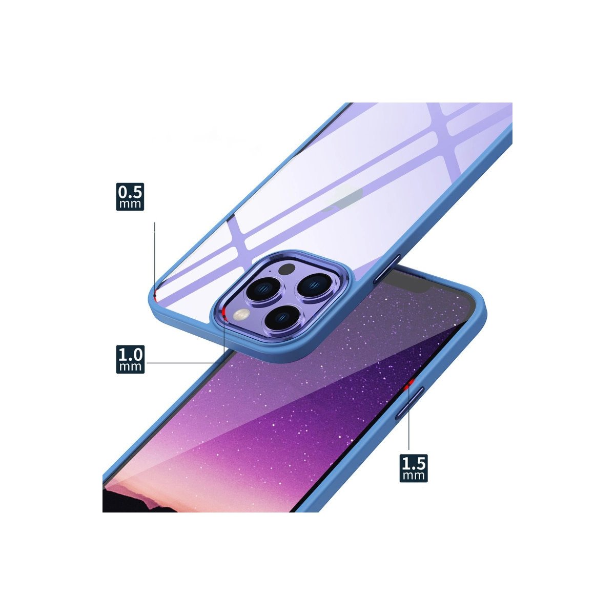 İphone 13 Pro Max Kılıf Power Silikon - Lila İphone 13 Pro Max Kılıf Power Silikon - Lila