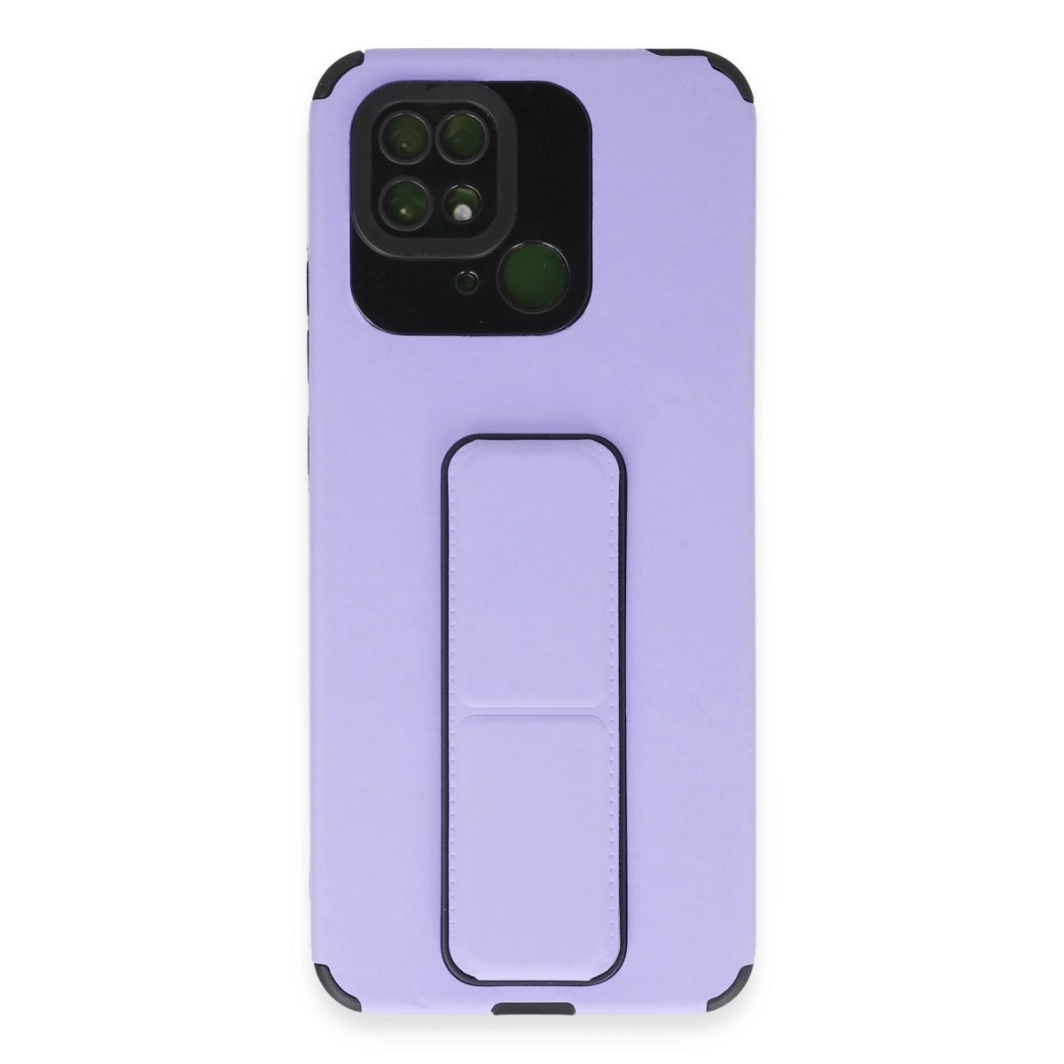 Xiaomi Redmi 10c Kılıf Mega Standlı Silikon - Lila Xiaomi Redmi 10c Kılıf Mega Standlı Silikon - Lila