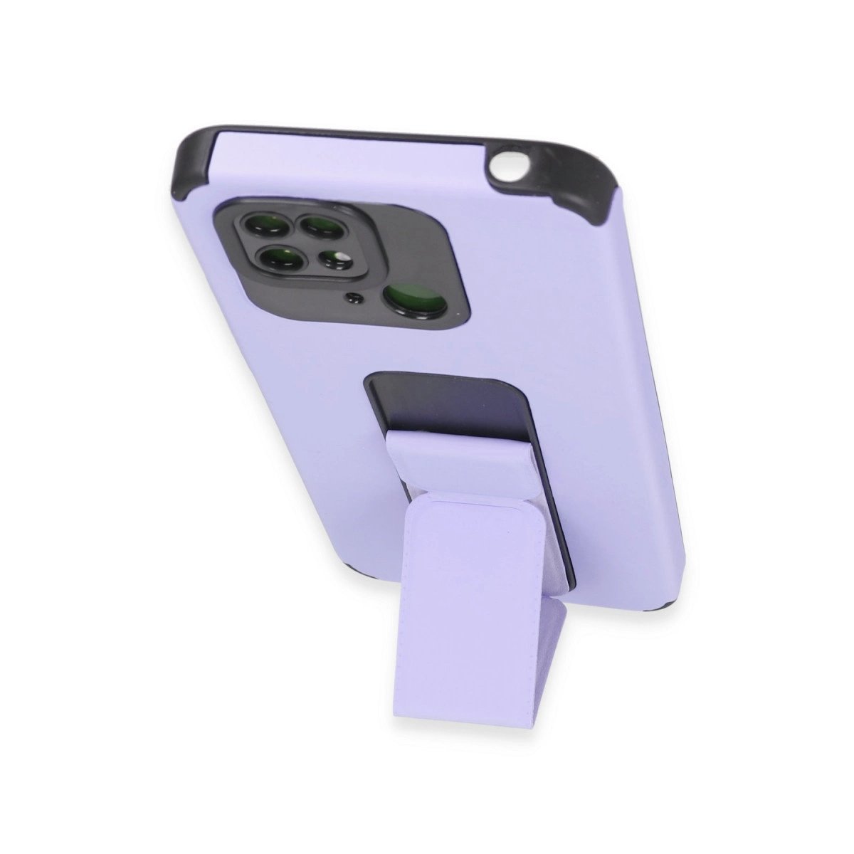 Xiaomi Redmi 10c Kılıf Mega Standlı Silikon - Lila Xiaomi Redmi 10c Kılıf Mega Standlı Silikon - Lila