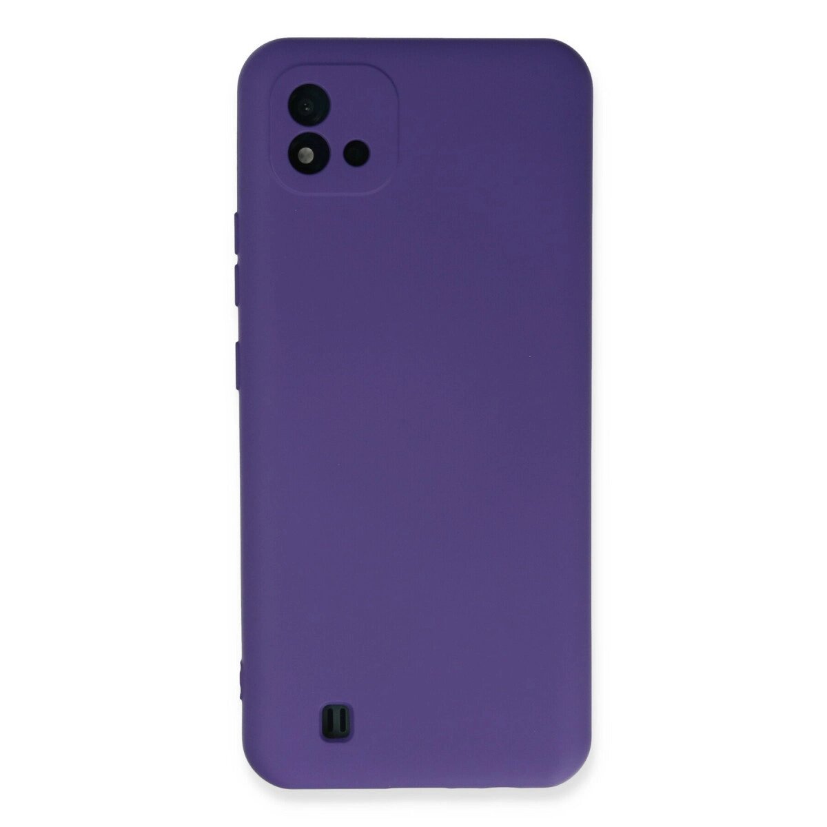 Realme C11 2021 Kılıf Nano İçi Kadife Silikon - Mor Realme C11 2021 Kılıf Nano İçi Kadife Silikon - Mor