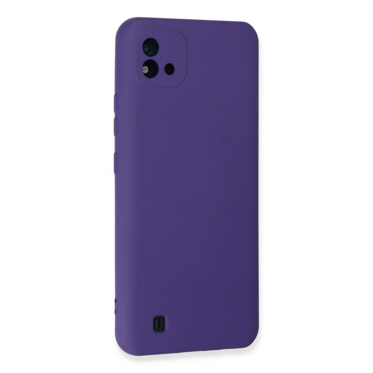 Realme C11 2021 Kılıf Nano İçi Kadife Silikon - Mor Realme C11 2021 Kılıf Nano İçi Kadife Silikon - Mor