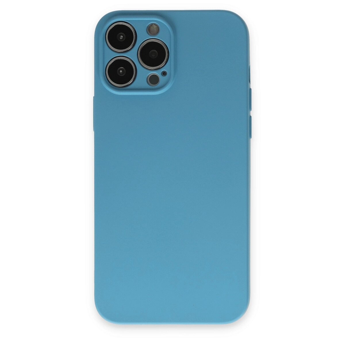 İphone 13 Pro Kılıf Nano İçi Kadife Silikon - Mavi İphone 13 Pro Kılıf Nano İçi Kadife Silikon - Mavi