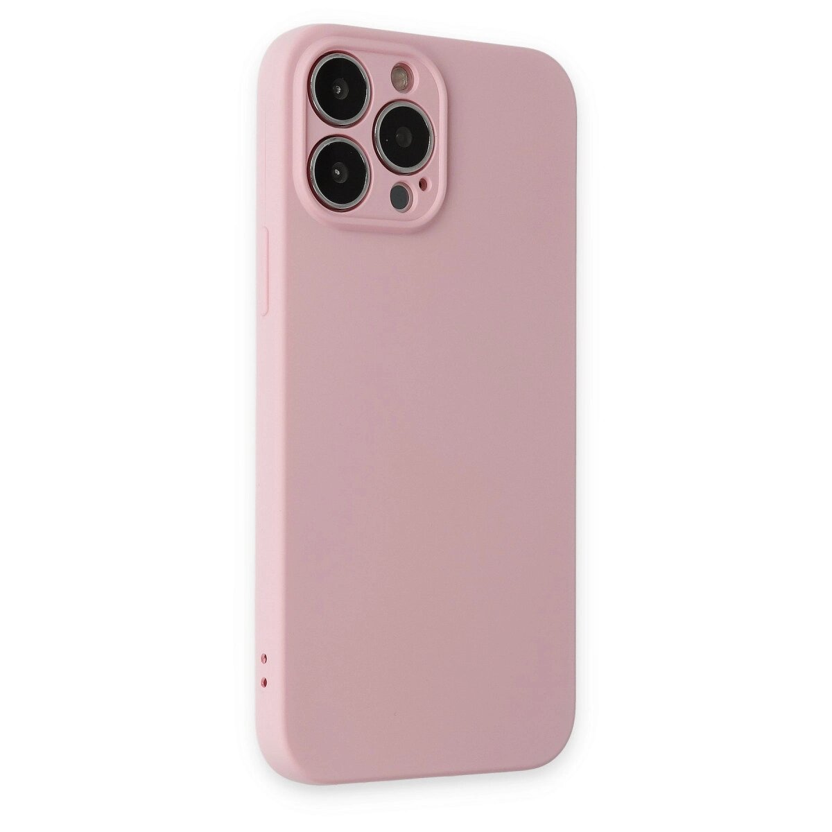 İphone 13 Pro Kılıf Nano İçi Kadife Silikon - Pembe İphone 13 Pro Kılıf Nano İçi Kadife Silikon - Pembe