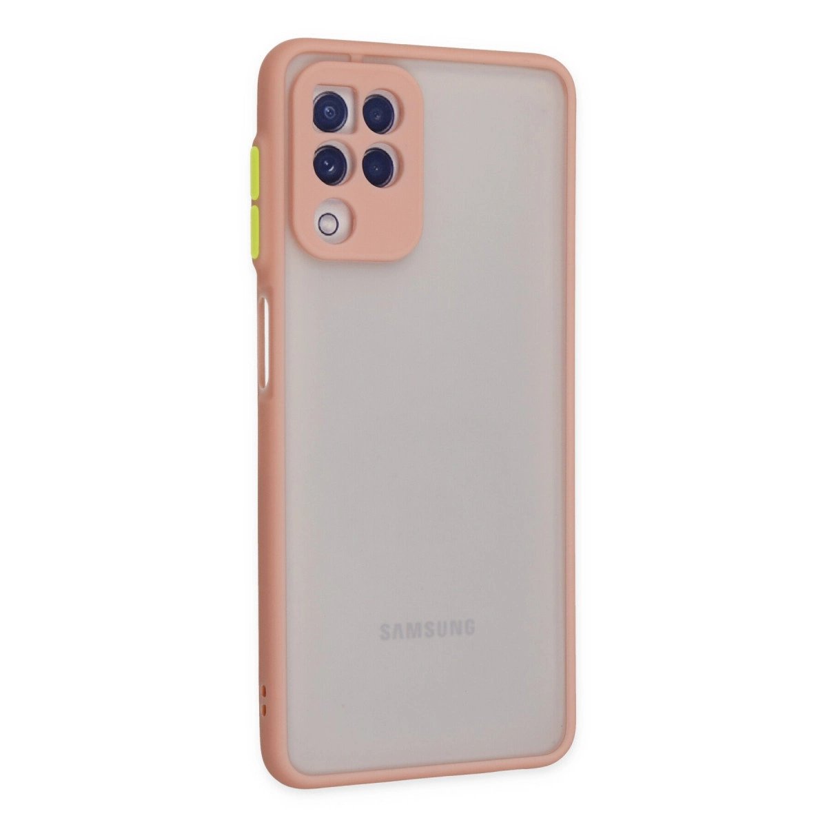Samsung Galaxy A22 Kılıf Montreal Silikon Kapak - Pembe Samsung Galaxy A22 Kılıf Montreal Silikon Kapak - Pembe
