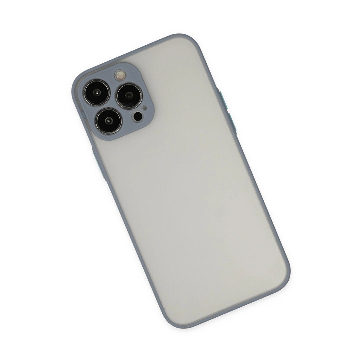 İphone 13 Pro Max Kılıf Montreal Silikon Kapak - Gri İphone 13 Pro Max Kılıf Montreal Silikon Kapak - Gri