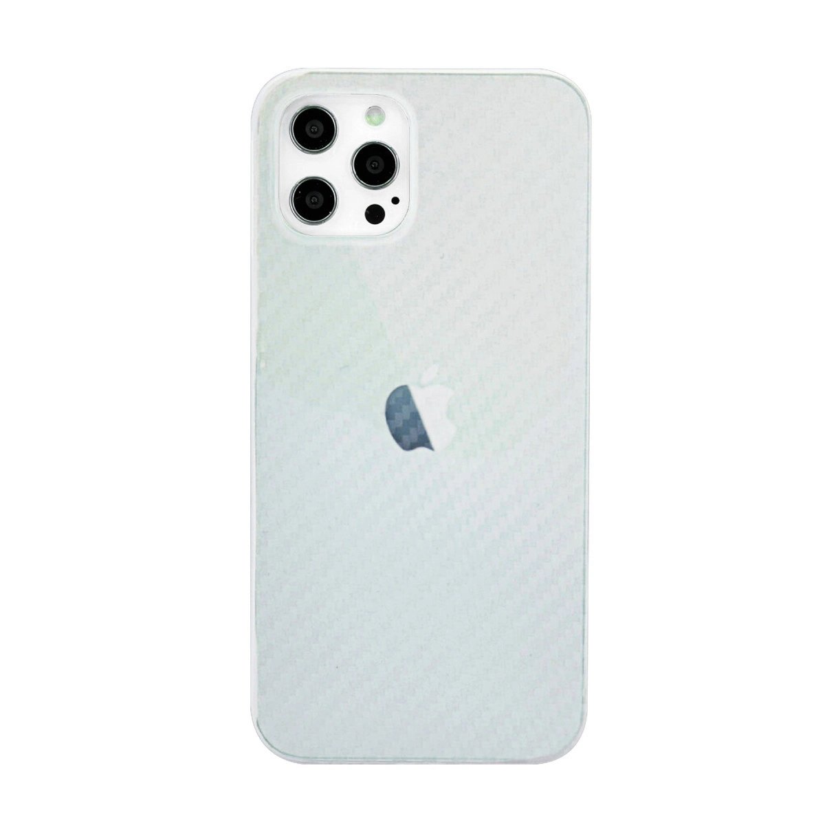 İphone 12 Pro Max Kılıf Karbon Pp Silikon - Şeffaf