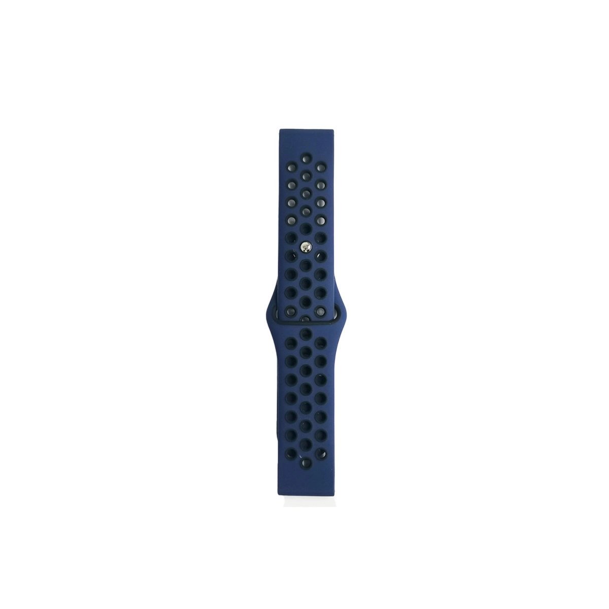 Watch 20mm Spor Delikli Kordon - Lacivert-siyah