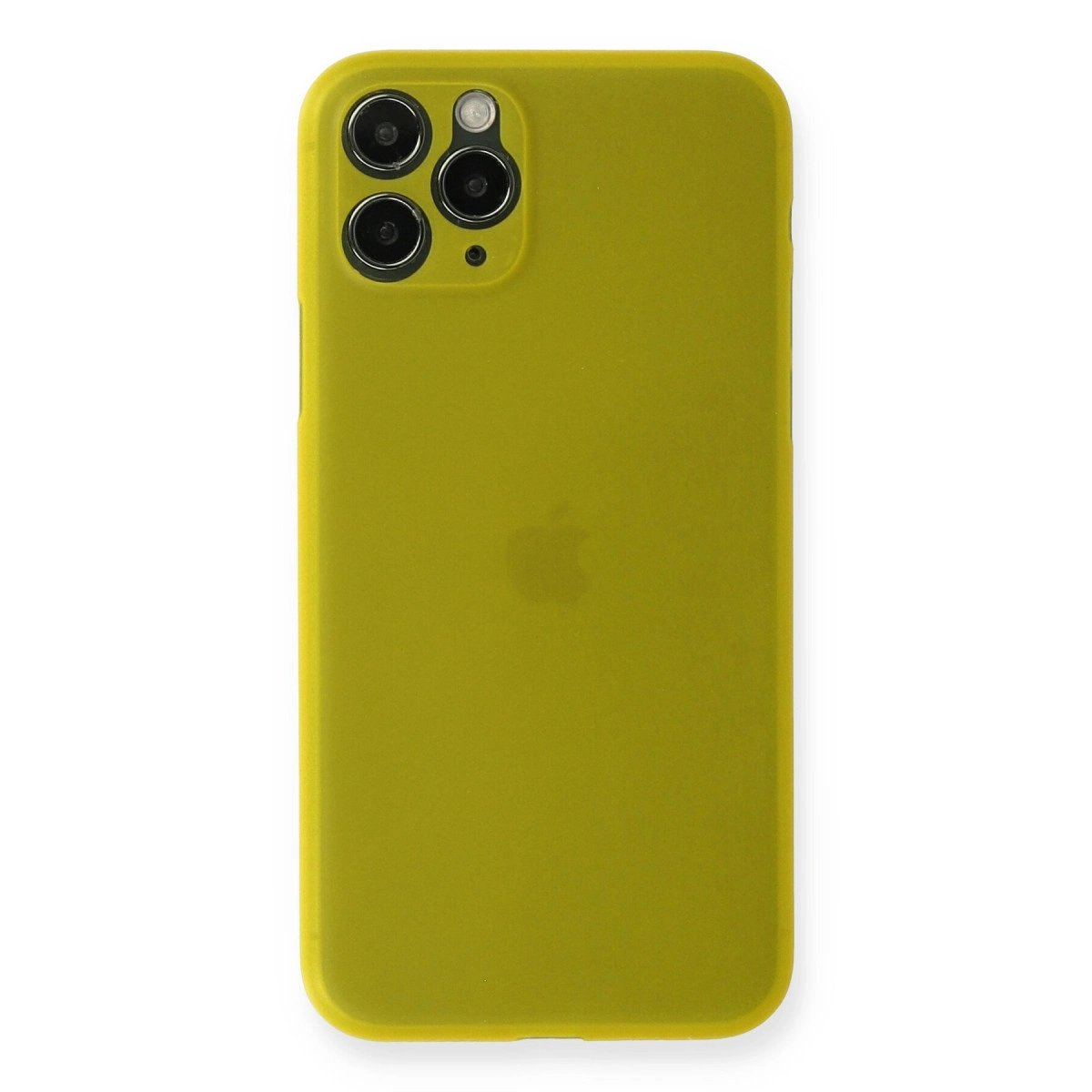 İphone 11 Pro Max Kılıf Pp Ultra İnce Kapak - Sarı