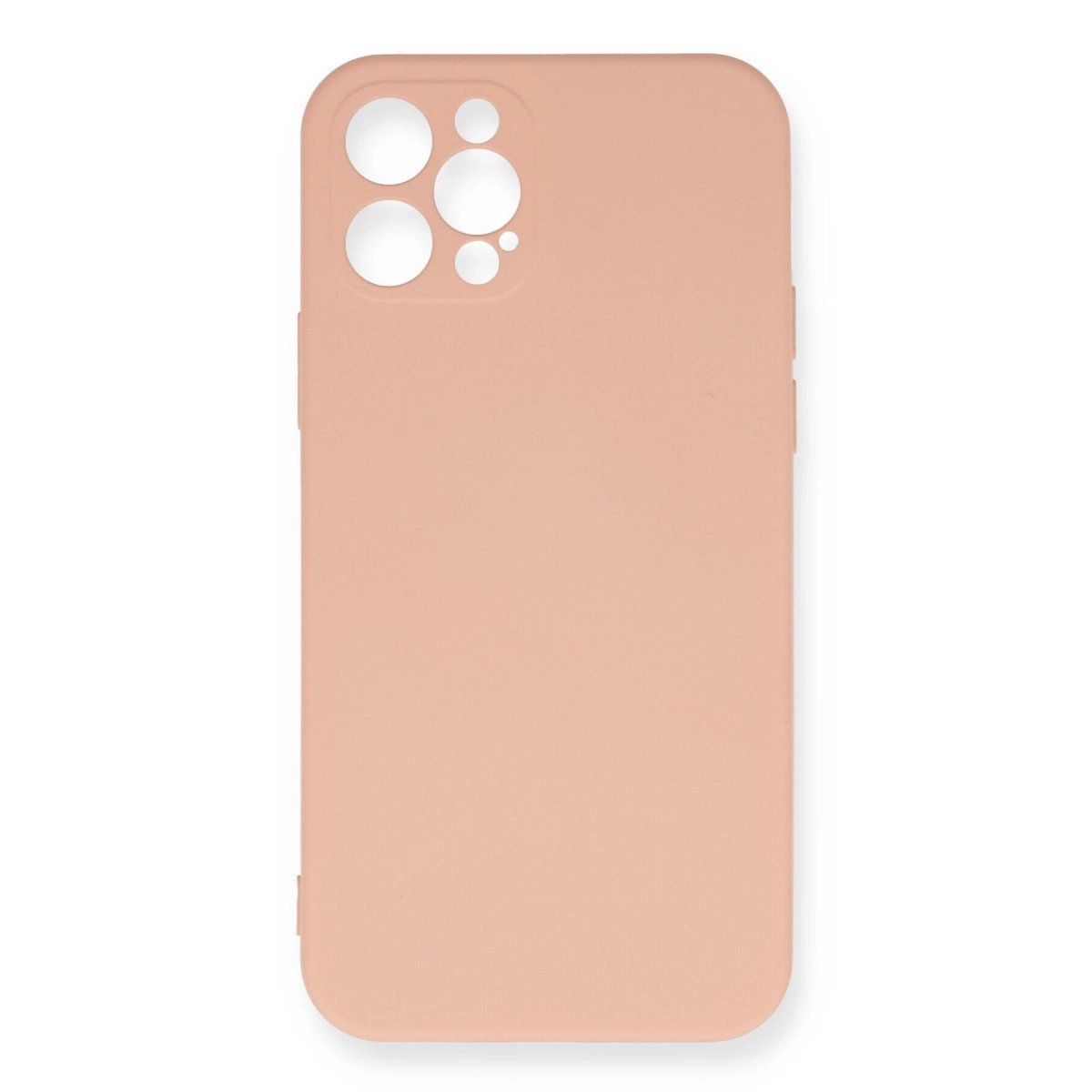 İphone 12 Pro Max Kılıf Nano İçi Kadife Silikon - Pudra İphone 12 Pro Max Kılıf Nano İçi Kadife Silikon - Pudra
