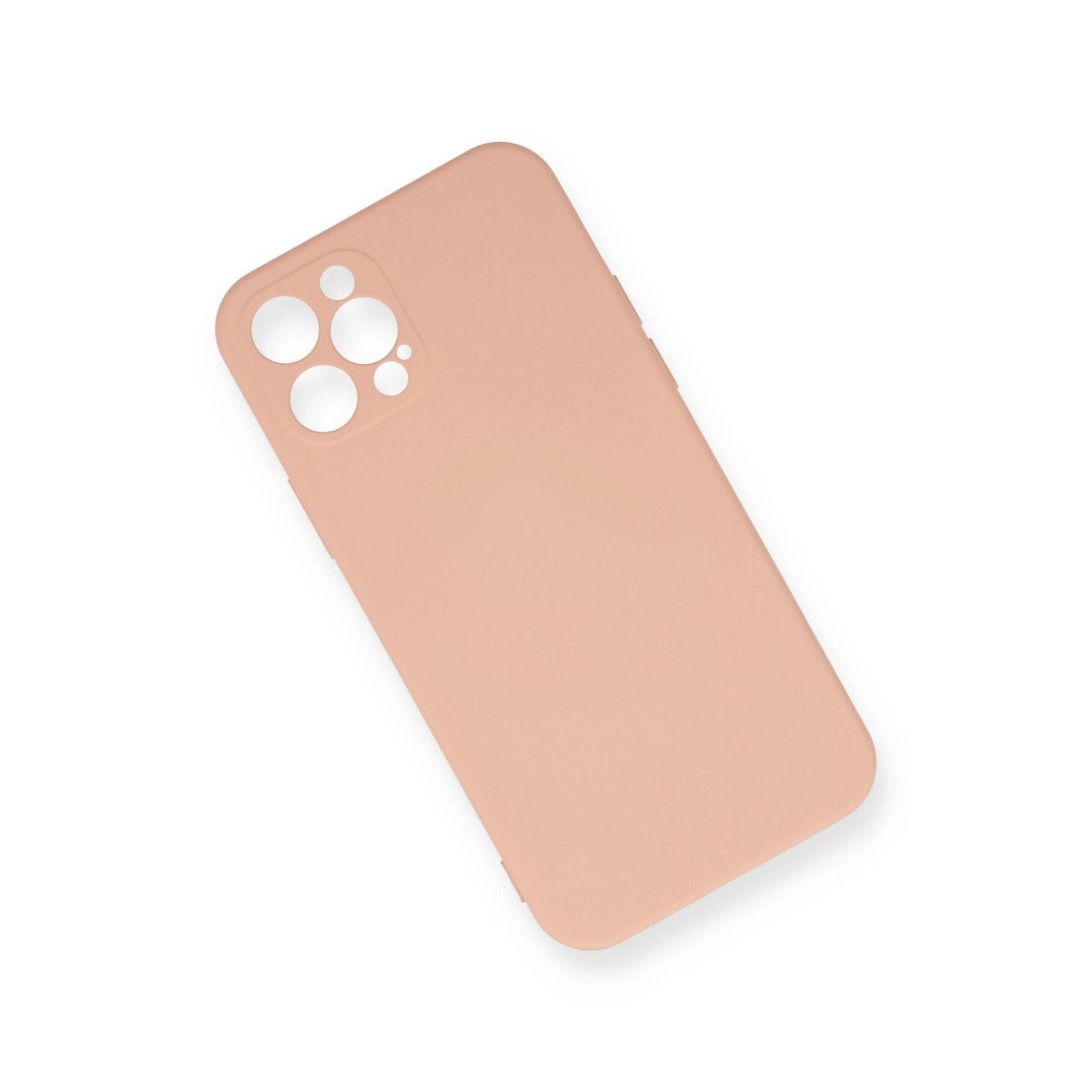 İphone 12 Pro Max Kılıf Nano İçi Kadife Silikon - Pudra İphone 12 Pro Max Kılıf Nano İçi Kadife Silikon - Pudra
