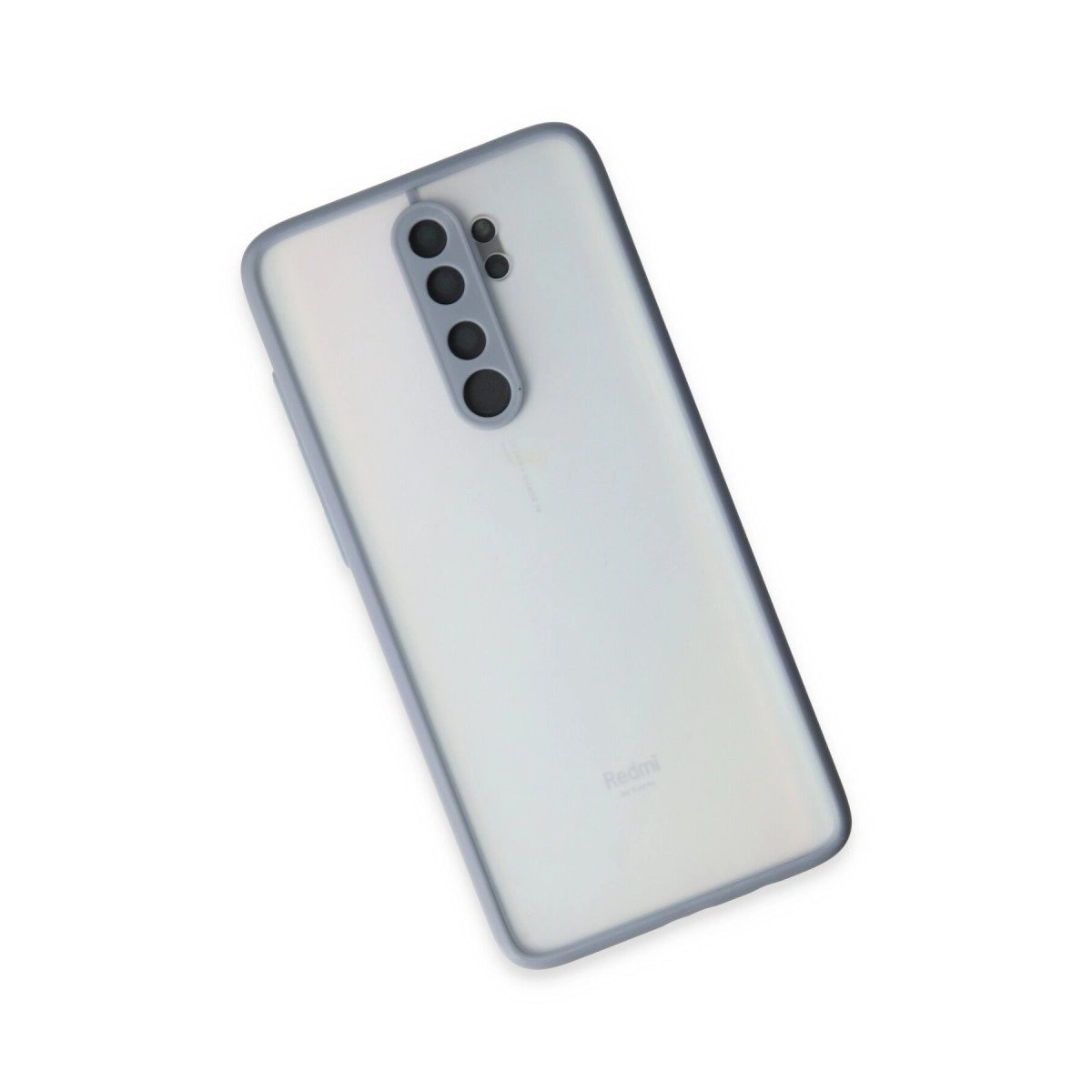 Xiaomi Redmi Note 8 Pro Kılıf Montreal Silikon Kapak - Gri Xiaomi Redmi Note 8 Pro Kılıf Montreal Silikon Kapak - Gri