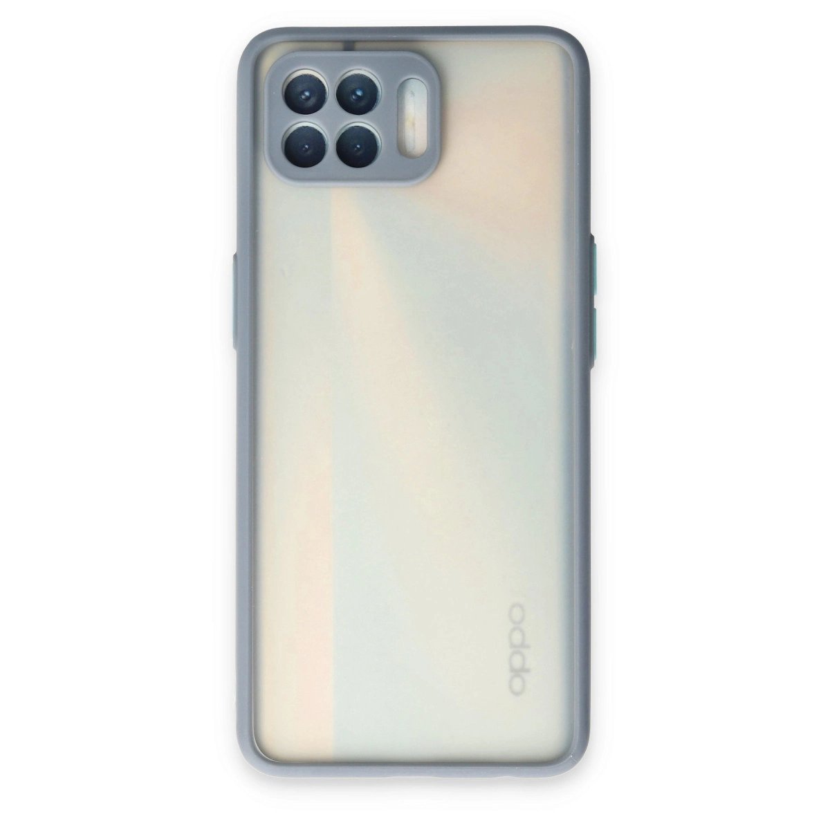 Oppo Reno 4 Lite Kılıf Montreal Silikon Kapak - Gri Oppo Reno 4 Lite Kılıf Montreal Silikon Kapak - Gri