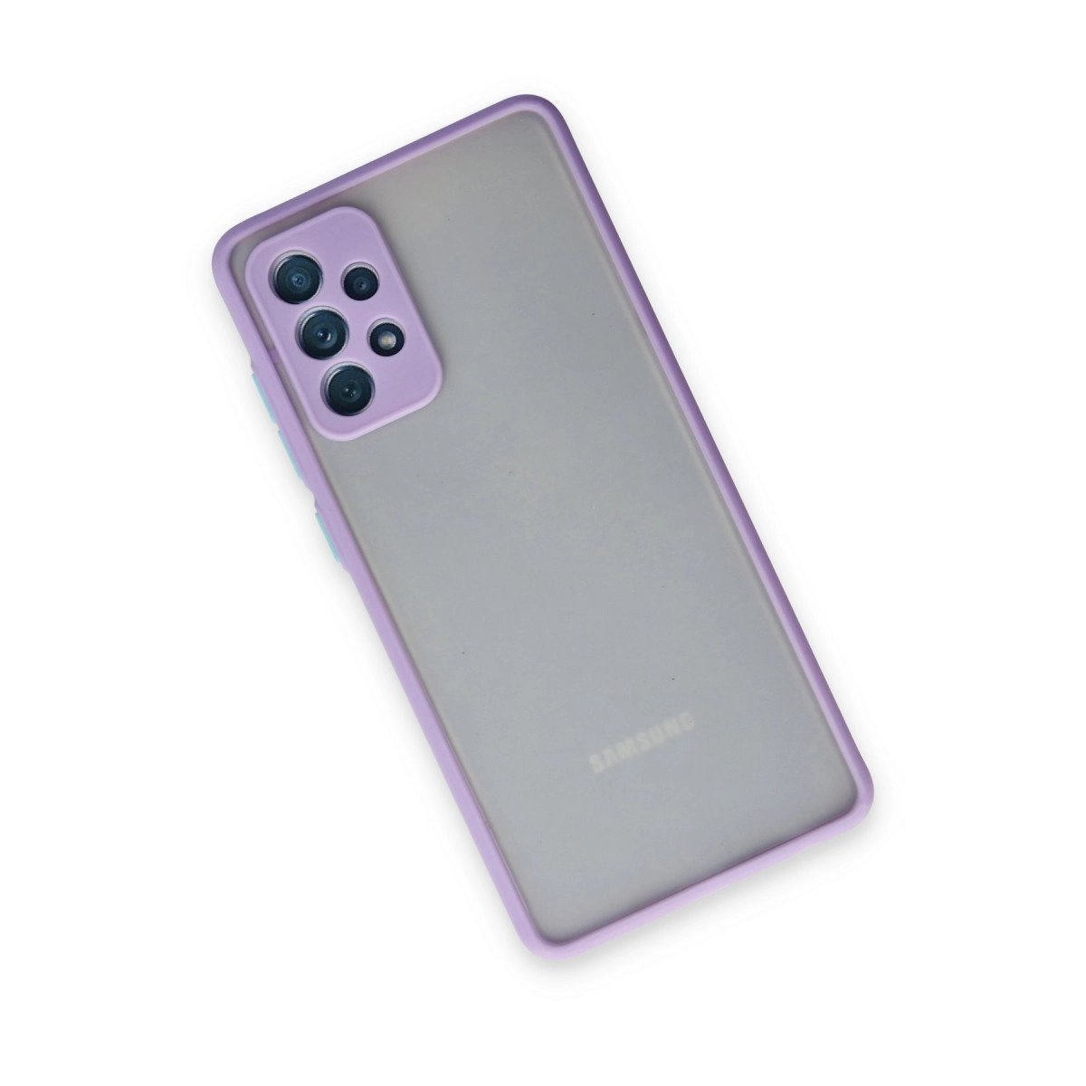 Samsung Galaxy A72 Kılıf Montreal Silikon Kapak - Mor Samsung Galaxy A72 Kılıf Montreal Silikon Kapak - Mor