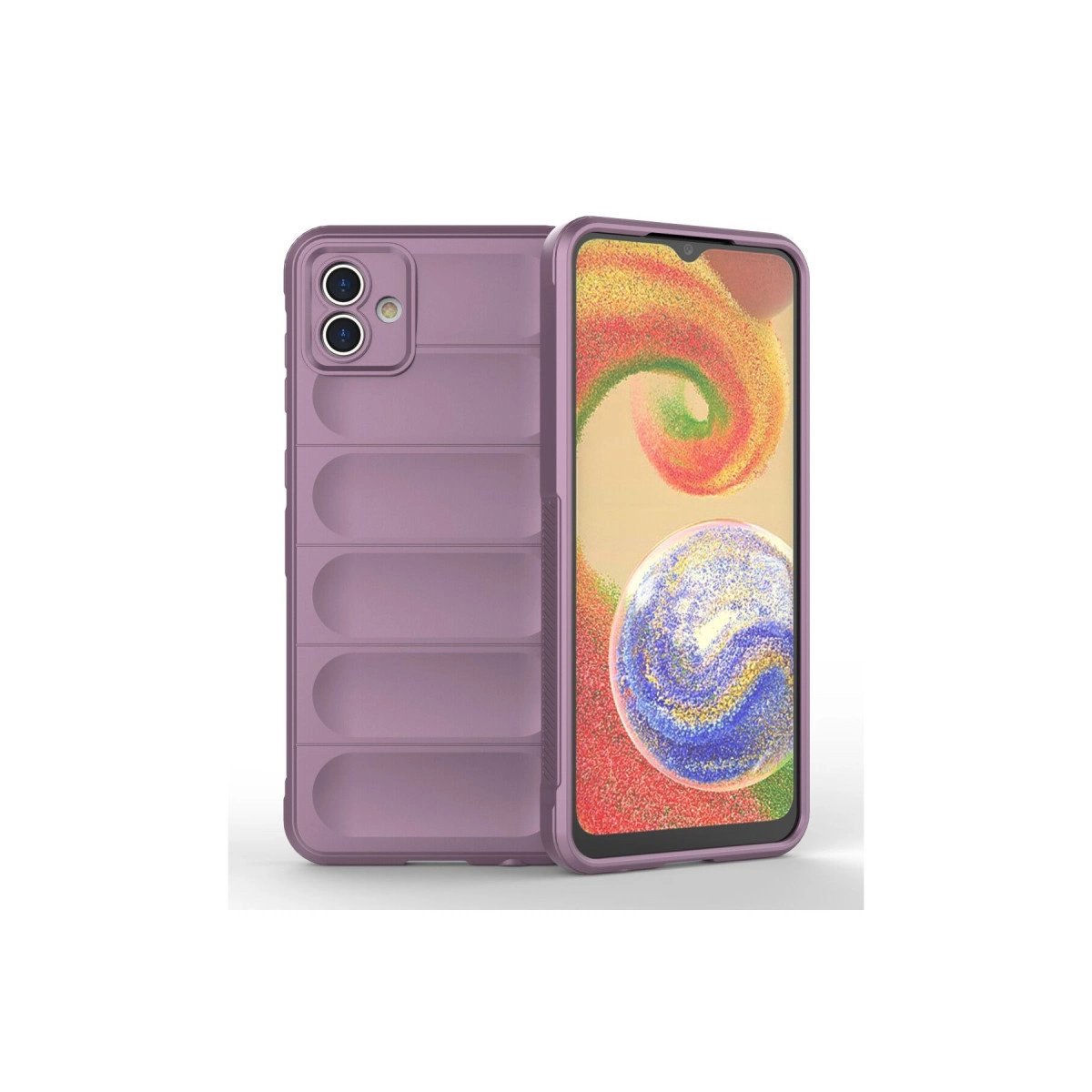 Samsung Galaxy A04e Kılıf Optimum Silikon - Mor Samsung Galaxy A04e Kılıf Optimum Silikon - Mor