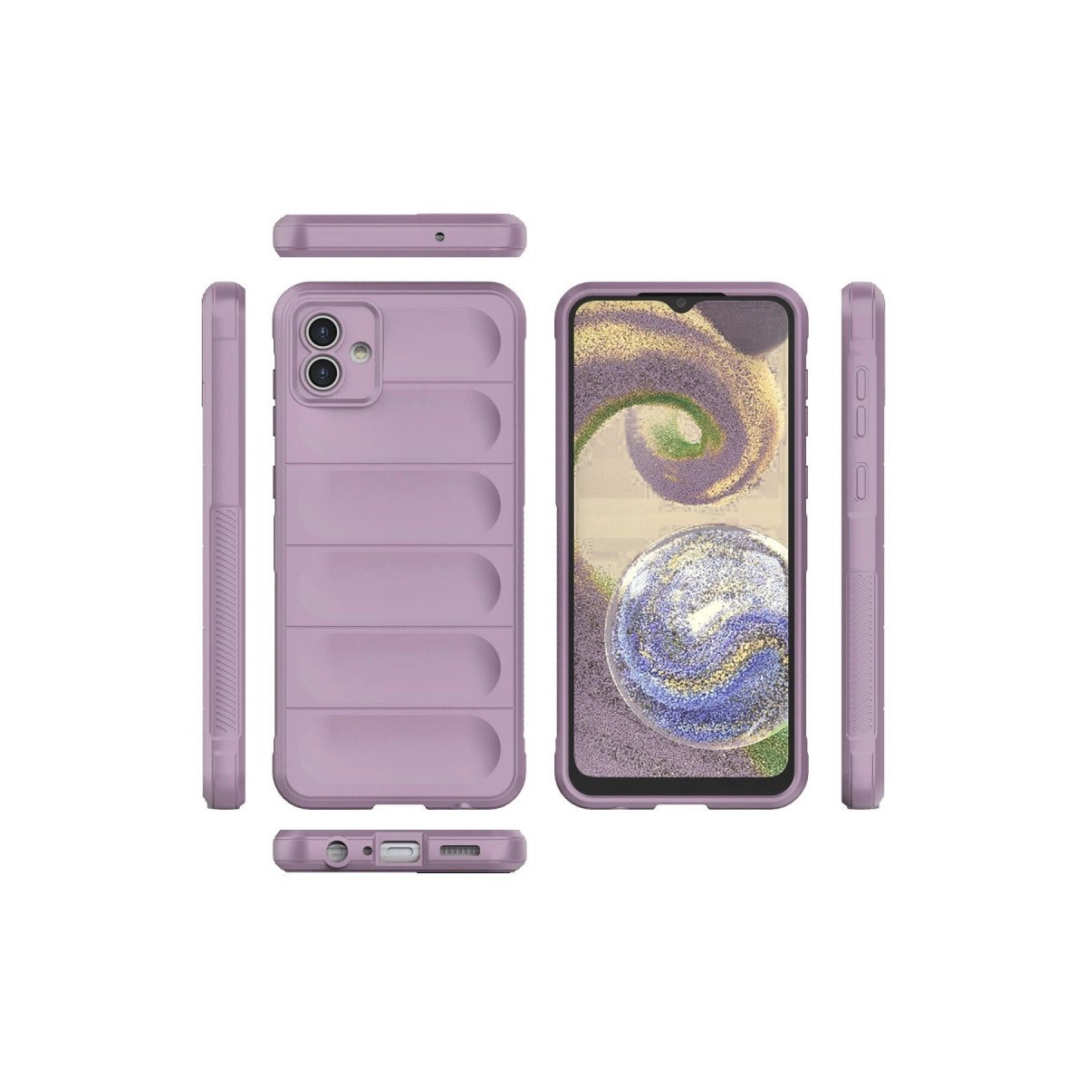 Samsung Galaxy A04e Kılıf Optimum Silikon - Mor Samsung Galaxy A04e Kılıf Optimum Silikon - Mor