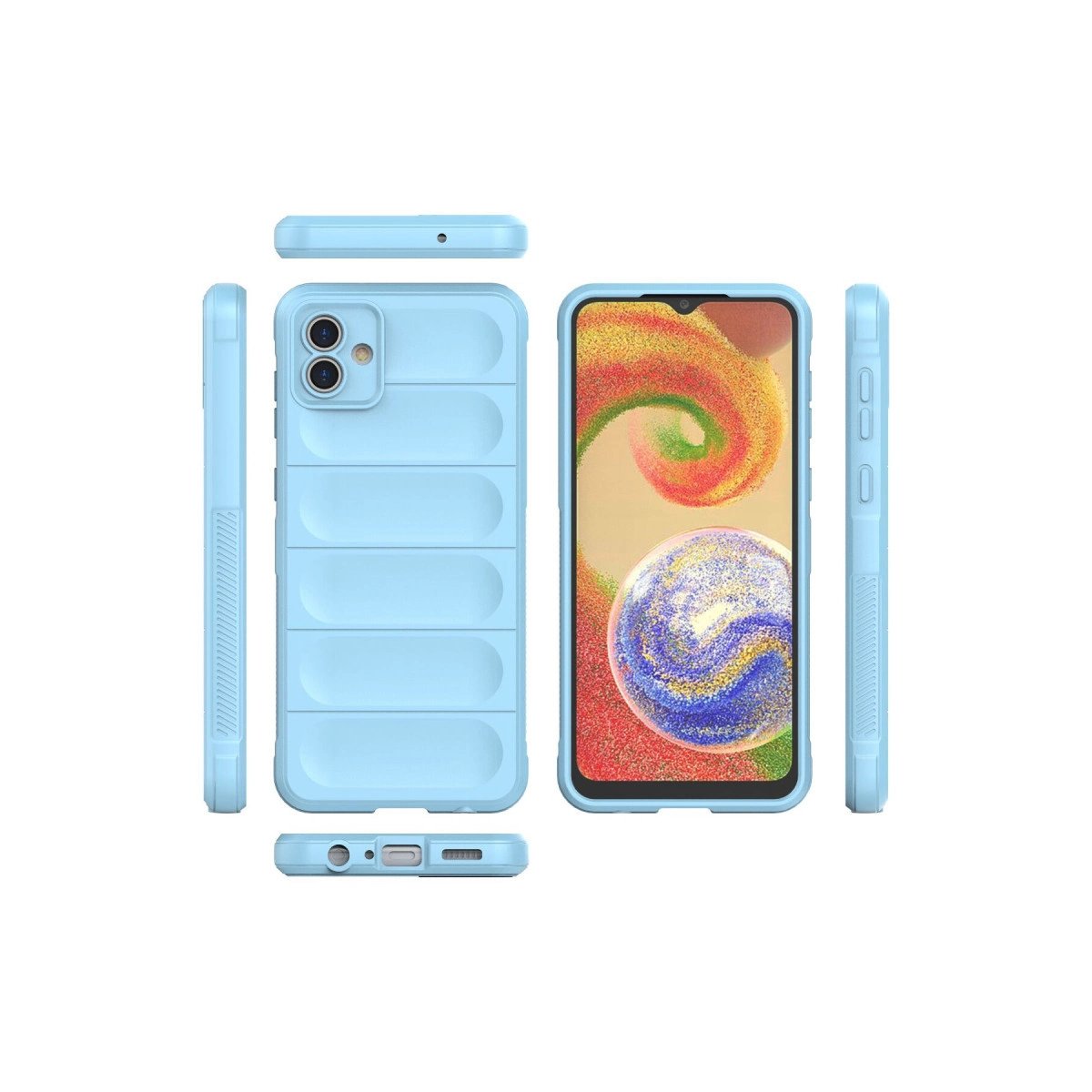 Samsung Galaxy A04e Kılıf Optimum Silikon - Sky Blue Samsung Galaxy A04e Kılıf Optimum Silikon - Sky Blue