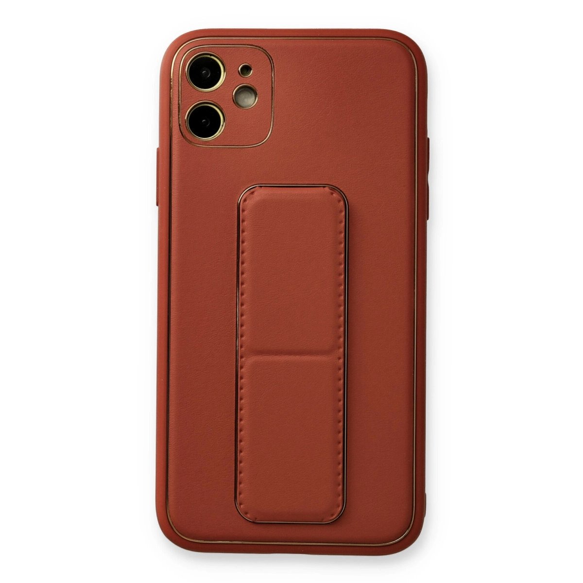 İphone 12 Kılıf Coco Deri Standlı Kapak - Fuşya İphone 12 Kılıf Coco Deri Standlı Kapak - Fuşya