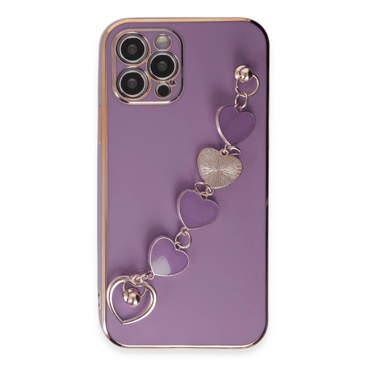 İphone 12 Pro Kılıf Esila Silikon - Mor