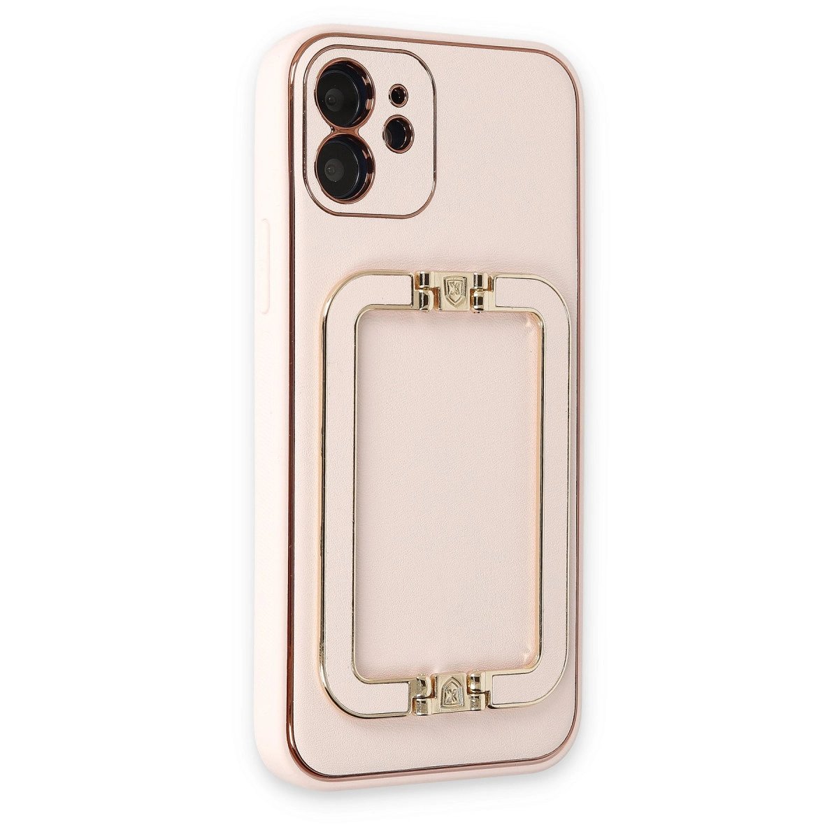 İphone 12 Kılıf Coco Elit Kapak - Pudra İphone 12 Kılıf Coco Elit Kapak - Pudra