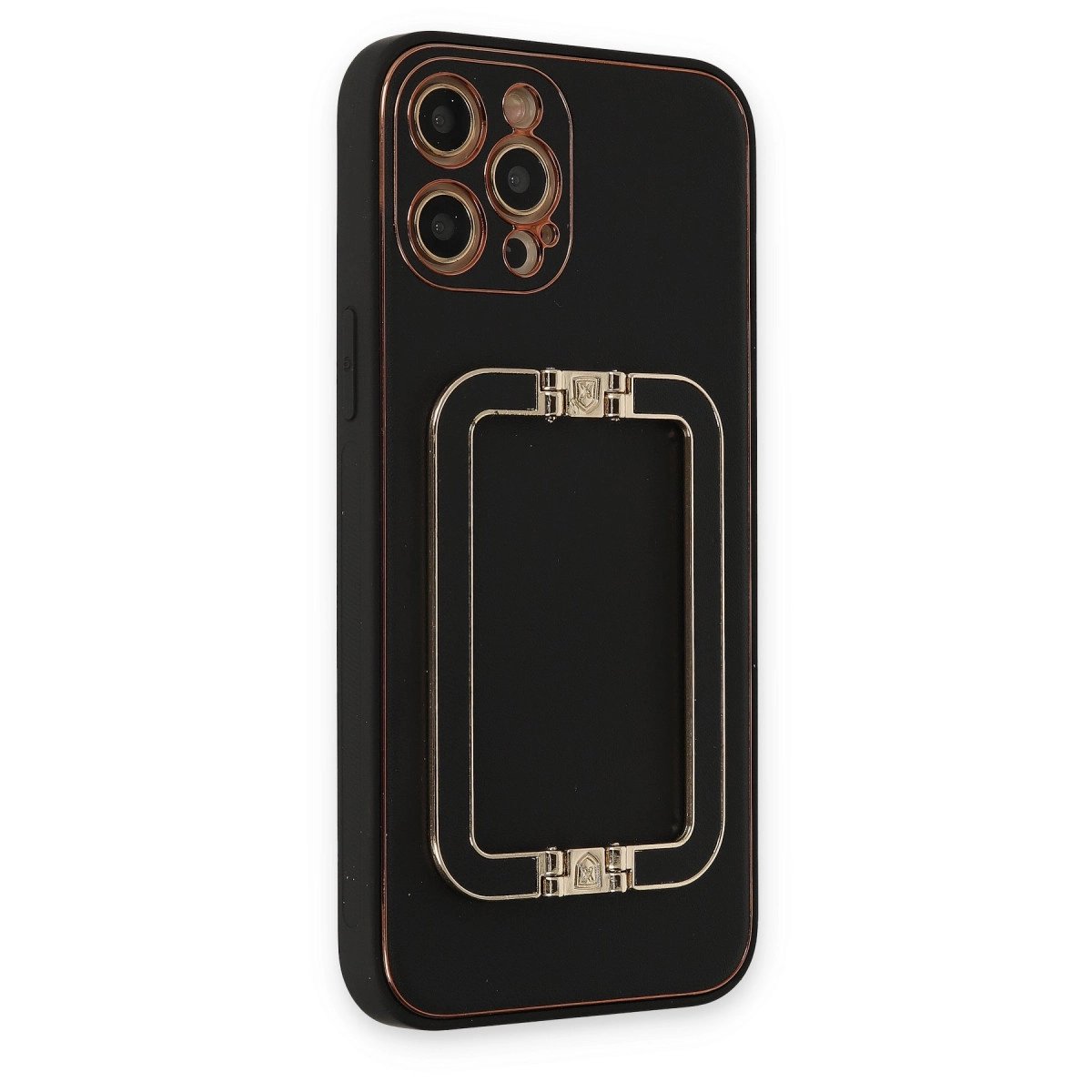 İphone 12 Pro Max Kılıf Coco Elit Kapak - Siyah İphone 12 Pro Max Kılıf Coco Elit Kapak - Siyah