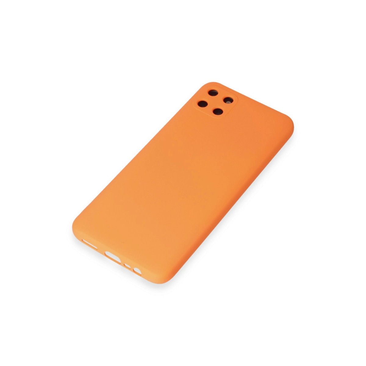 Realme C11 Kılıf Nano İçi Kadife Silikon - Turuncu Realme C11 Kılıf Nano İçi Kadife Silikon - Turuncu