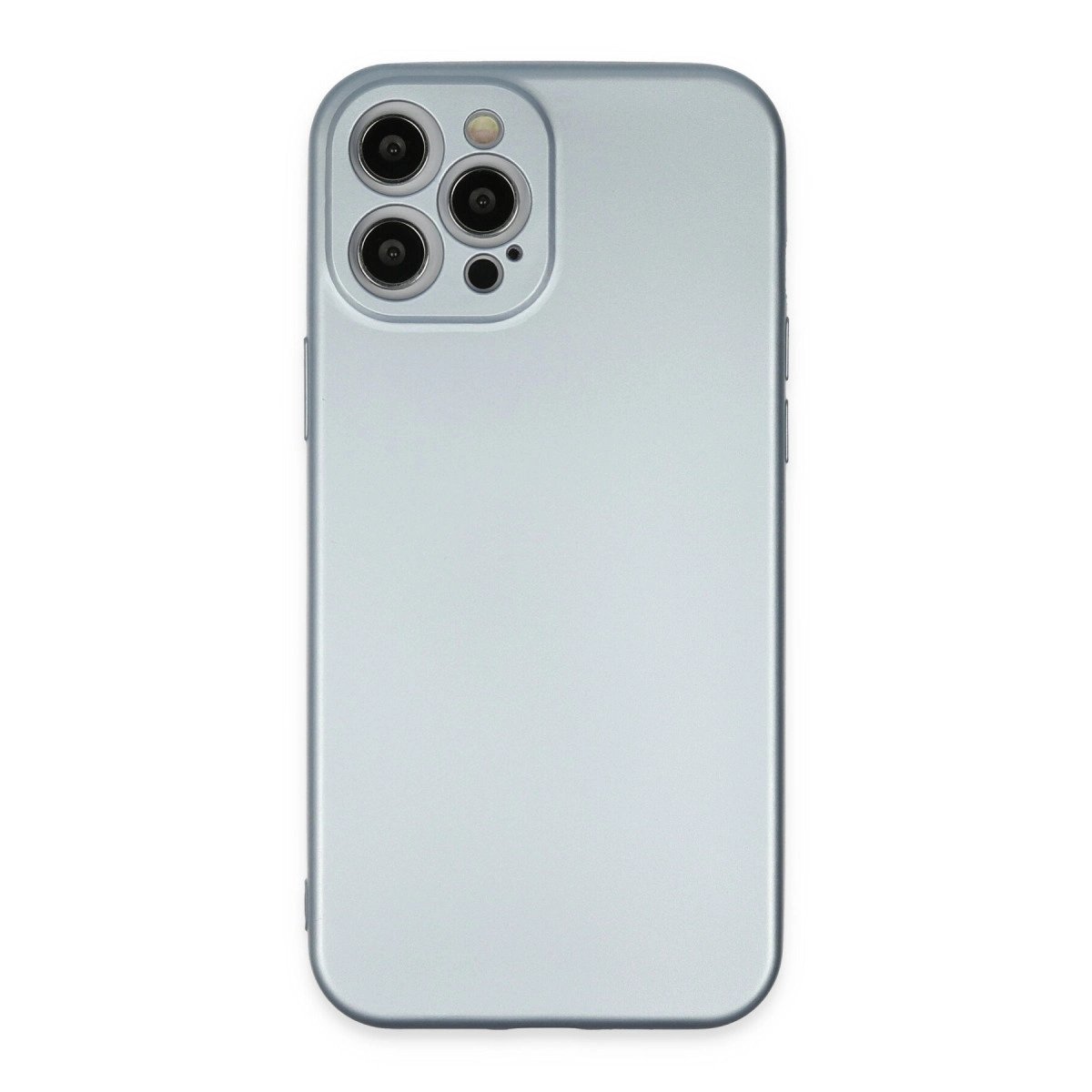 İphone 12 Pro Max Kılıf Nano İçi Kadife Silikon - Sky Blue İphone 12 Pro Max Kılıf Nano İçi Kadife Silikon - Sky Blue