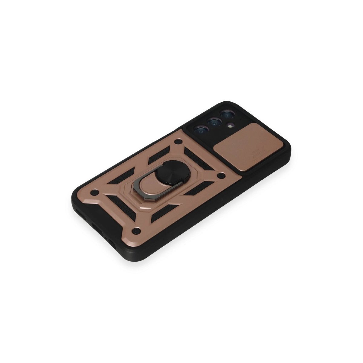 Samsung Galaxy A14 4g Kılıf Pars Lens Yüzüklü Silikon - Rose Gold Samsung Galaxy A14 4g Kılıf Pars Lens Yüzüklü Silikon - Rose Gold