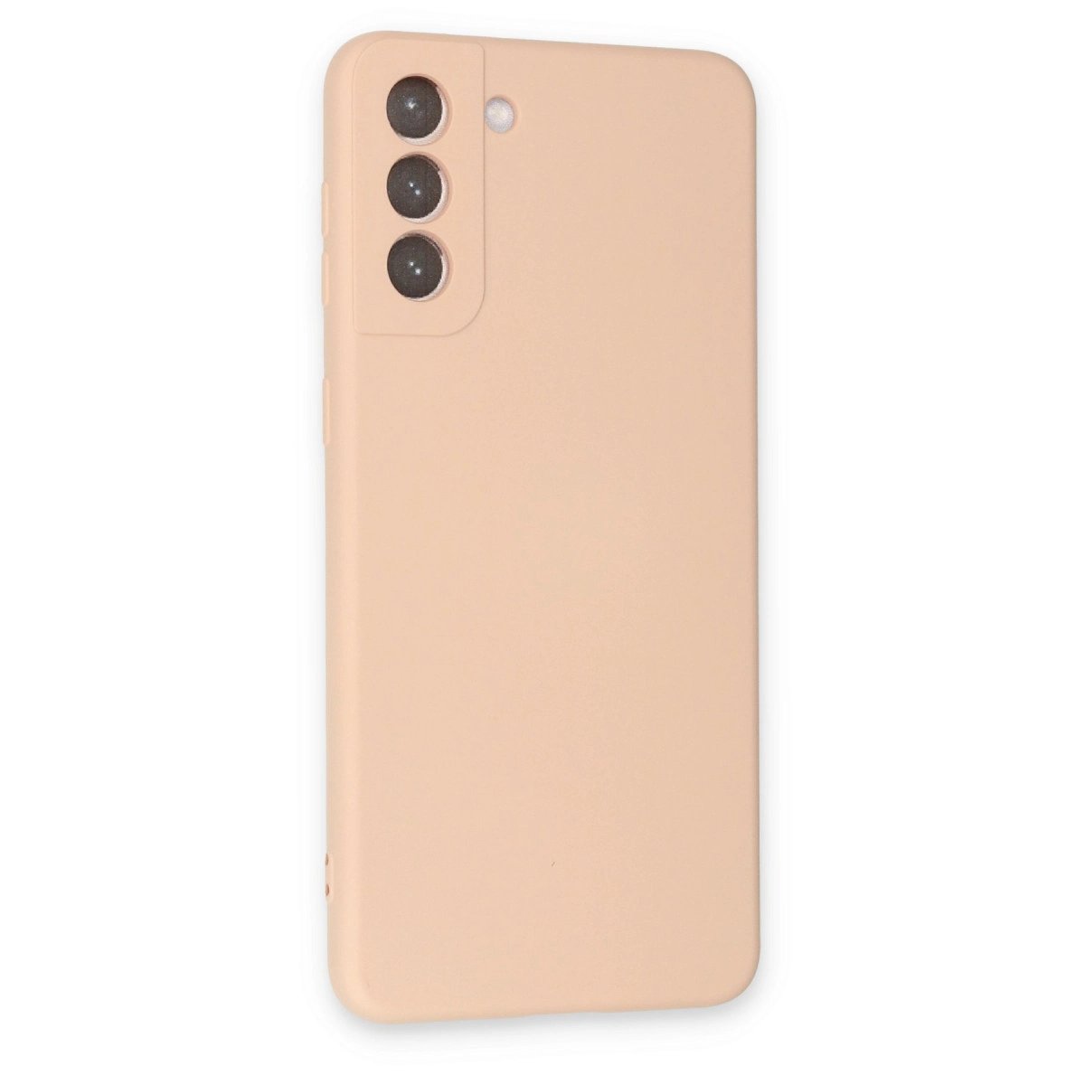 Samsung Galaxy S21 Plus Kılıf Nano İçi Kadife Silikon - Pudra Samsung Galaxy S21 Plus Kılıf Nano İçi Kadife Silikon - Pudra