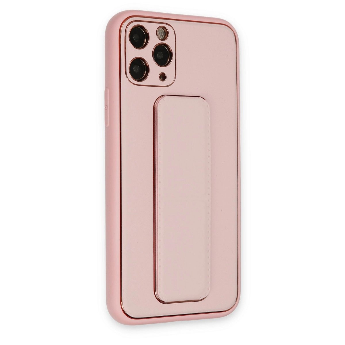 İphone 11 Pro Kılıf Coco Deri Standlı Kapak - Pembe İphone 11 Pro Kılıf Coco Deri Standlı Kapak - Pembe