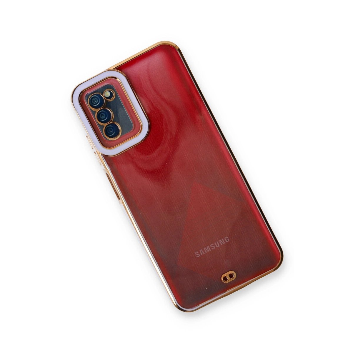 Samsung Galaxy A03s Kılıf Liva Lens Silikon - Lila Samsung Galaxy A03s Kılıf Liva Lens Silikon - Lila