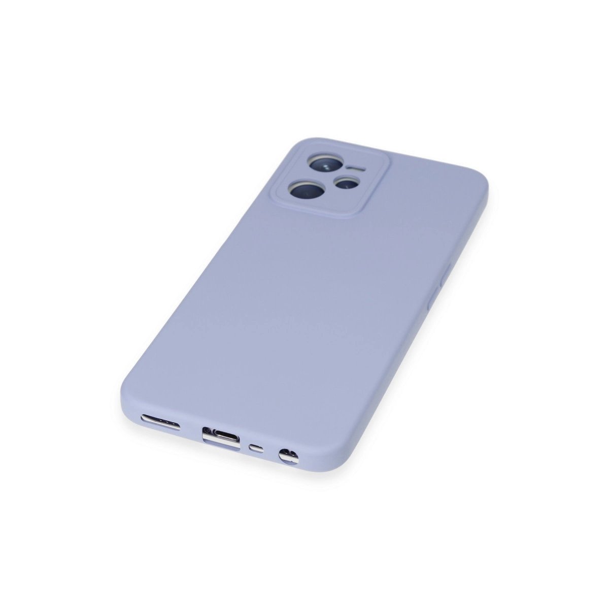 Realme C35 Kılıf Nano İçi Kadife Silikon - Lila